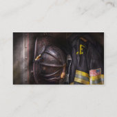 擦り切れたな、使用される消防士- 名刺 (裏面)