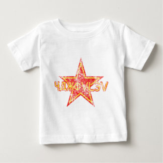 擦り切れたなYakovlevの赤い星 ベビーTシャツ