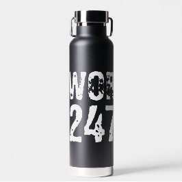 擦り切れたアウトとスクラッチ文字トレーニング247365白 ウォーターボトル