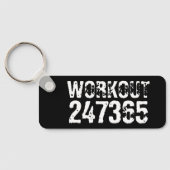 擦り切れたアウトとスクラッチ文字トレーニング247365白 キーホルダー (裏面)