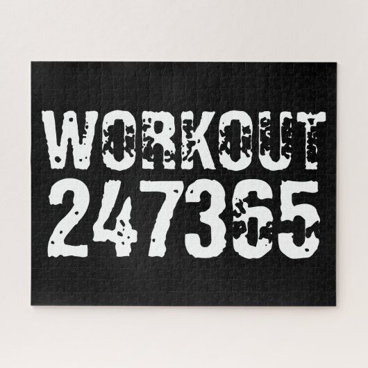 擦り切れたアウトとスクラッチ文字トレーニング247365白 ジグソーパズル (横)