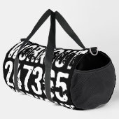 擦り切れたアウトとスクラッチ文字トレーニング247365白 ダッフルバッグ (右コーナー)