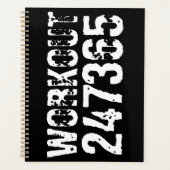 擦り切れたアウトとスクラッチ文字トレーニング247365白 プランナー手帳 (正面)