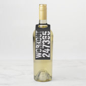 擦り切れたアウトとスクラッチ文字トレーニング247365白 ボトルネックタグ (ボトル)