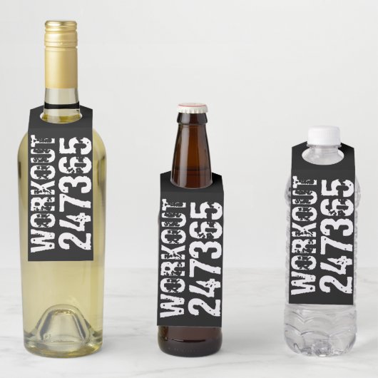 擦り切れたアウトとスクラッチ文字トレーニング247365白 ボトルネックタグ (インサイチュ)