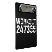 擦り切れたアウトとスクラッチ文字トレーニング247365白 ミニクリップボード (アングル)