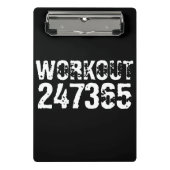 擦り切れたアウトとスクラッチ文字トレーニング247365白 ミニクリップボード (正面)