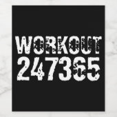 擦り切れたアウトとスクラッチ文字トレーニング247365白 ワインラベル (シングルラベル)