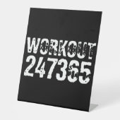 擦り切れたアウトとスクラッチ文字トレーニング247365白 台座サイン (正面)