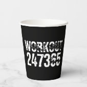 擦り切れたアウトとスクラッチ文字トレーニング247365白 紙コップ (裏面)