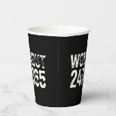 擦り切れたアウトとスクラッチ文字トレーニング247365白 紙コップ (右)