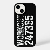 擦り切れたアウトとスクラッチ文字トレーニング247365白 iPhoneケース (裏面)