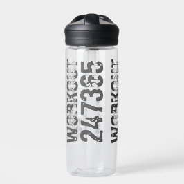 擦り切れたアウトとスクラッチ文字トレーニング247365青 ウォーターボトル