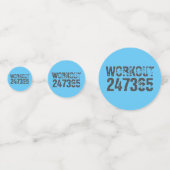 擦り切れたアウトとスクラッチ文字トレーニング247365青 コンフェッティ (裏面)