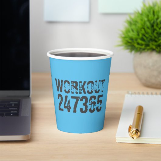 擦り切れたアウトとスクラッチ文字トレーニング247365青 紙コップ (インサイチュ)