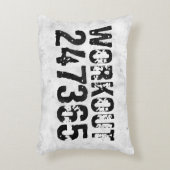 擦り切れたアウトとスクラッチ文字トレーニング247365 rustic アクセントクッション (正面(垂直))