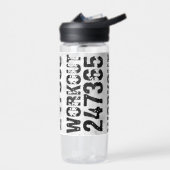 擦り切れたアウトとスクラッチ文字トレーニング247365 rustic ウォーターボトル (左面)