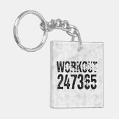 擦り切れたアウトとスクラッチ文字トレーニング247365 rustic キーホルダー (正面左)