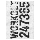 擦り切れたアウトとスクラッチ文字トレーニング247365 rustic クリップボード (裏面)