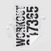 擦り切れたアウトとスクラッチ文字トレーニング247365 rustic ゴルフタオル (インサイチュ)