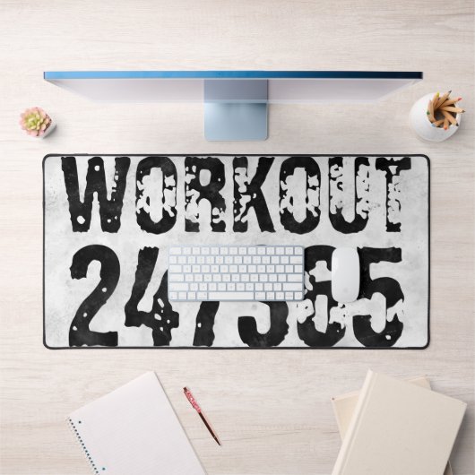 擦り切れたアウトとスクラッチ文字トレーニング247365 rustic デスクマット (オフィス1)