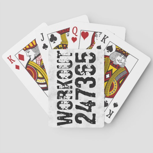 擦り切れたアウトとスクラッチ文字トレーニング247365 rustic トランプ (裏面)