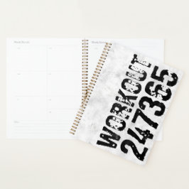 擦り切れたアウトとスクラッチ文字トレーニング247365 rustic プランナー手帳