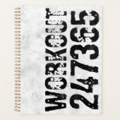 擦り切れたアウトとスクラッチ文字トレーニング247365 rustic プランナー手帳 (正面)