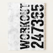 擦り切れたアウトとスクラッチ文字トレーニング247365 rustic プランナー手帳 (裏面)