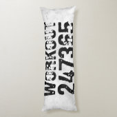 擦り切れたアウトとスクラッチ文字トレーニング247365 rustic ボディピロー (裏面 (縦))