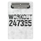 擦り切れたアウトとスクラッチ文字トレーニング247365 rustic ミニクリップボード (正面)