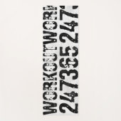 擦り切れたアウトとスクラッチ文字トレーニング247365 rustic ヨガマット (正面)