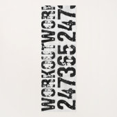 擦り切れたアウトとスクラッチ文字トレーニング247365 rustic ヨガマット (裏面)