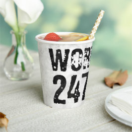 擦り切れたアウトとスクラッチ文字トレーニング247365 rustic 紙コップ