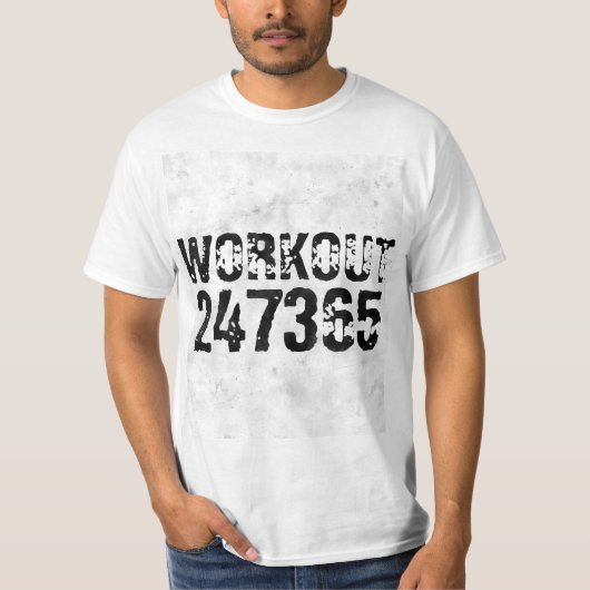 擦り切れたアウトとスクラッチ文字トレーニング247365 rustic tシャツ (正面)