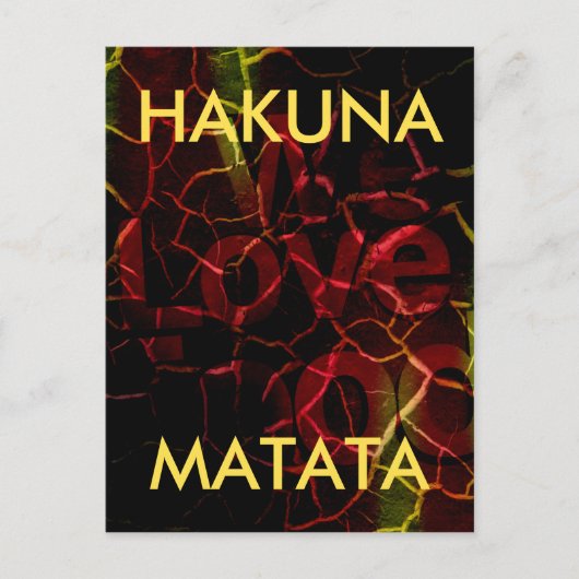 擦り切れたエッジ、強いハート:壊れない愛 ポストカード (正面)