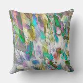 擦り切れたカラフル、マットとサテンの間の擦れ合い クッション (裏面)