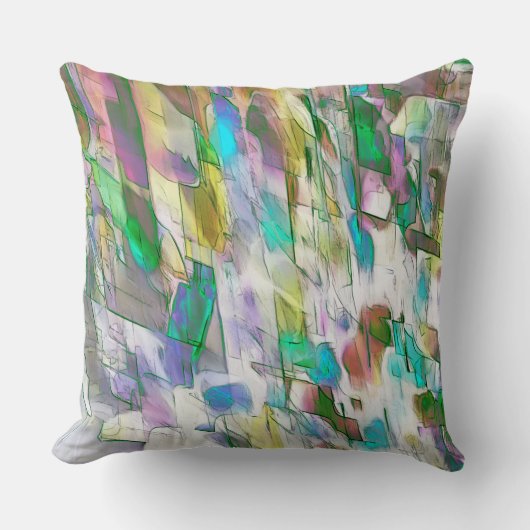擦り切れたカラフル、マットとサテンの間の擦れ合い クッション (正面)