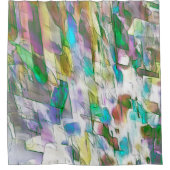 擦り切れたカラフル、マットとサテンの間の擦れ合い シャワーカーテン (正面)