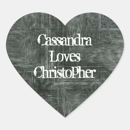 擦り切れた不潔な愛 ハートシール (正面)