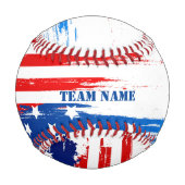 擦り切れた抽象芸術旗 野球ボール (裏面)