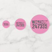 擦り切れた文字トレーニング247365ピンク コンフェッティ (正面)