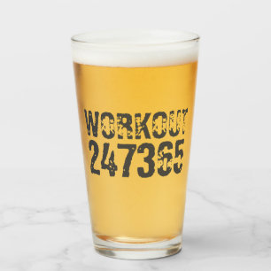 擦り切れた文字トレーニング247365ピンク タンブラーグラス