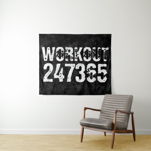 擦り切れた文字トレーニング247365ヴィンテージ タペストリー (インサイチュ(横))