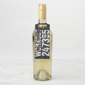 擦り切れた文字トレーニング247365ヴィンテージ ボトルネックタグ (ボトル)