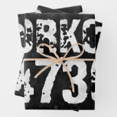 擦り切れた文字トレーニング247365ヴィンテージ ラッピングペーパーシート (インサイチュ)