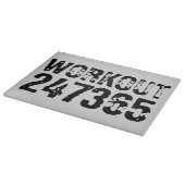 擦り切れた文字トレーニング247365黒 カッティングボード (角)