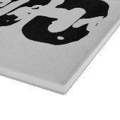 擦り切れた文字トレーニング247365黒 カッティングボード (角)
