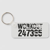 擦り切れた文字トレーニング247365黒 キーホルダー (裏面)