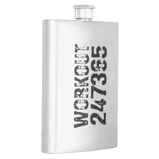 擦り切れた文字トレーニング247365黒 フラスク (右)